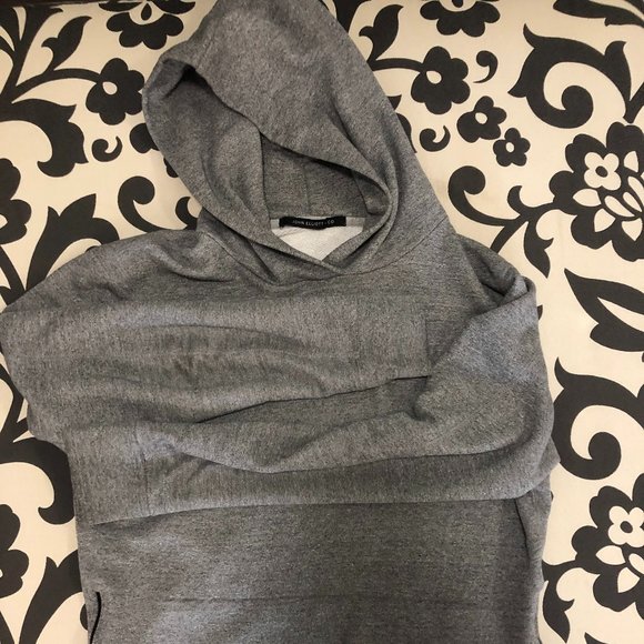 John Elliott Villain Hoodie Light Mélange Gray - Picture 2 of 3